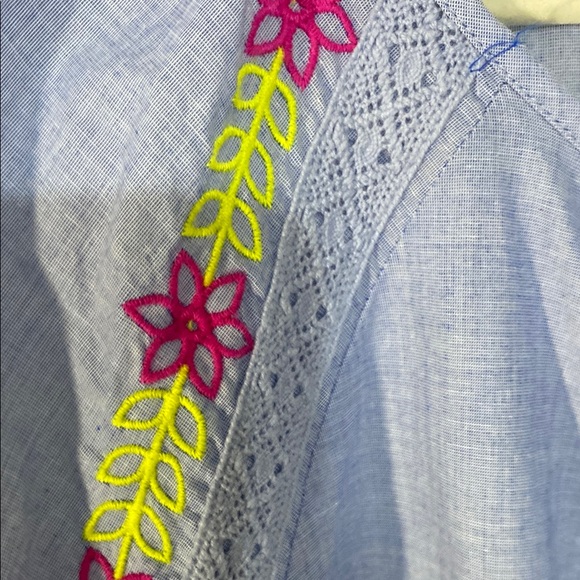 Talbots Blue 3/4 Sleeve Tunic 2X - Picture 3 of 5